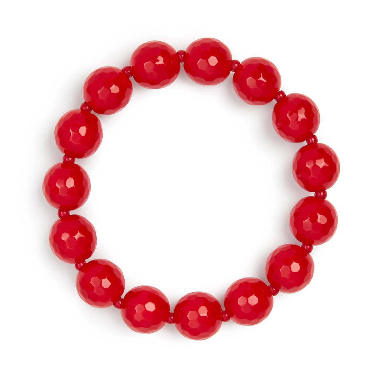 Red Jade Stone Natural Beaded Bracelet