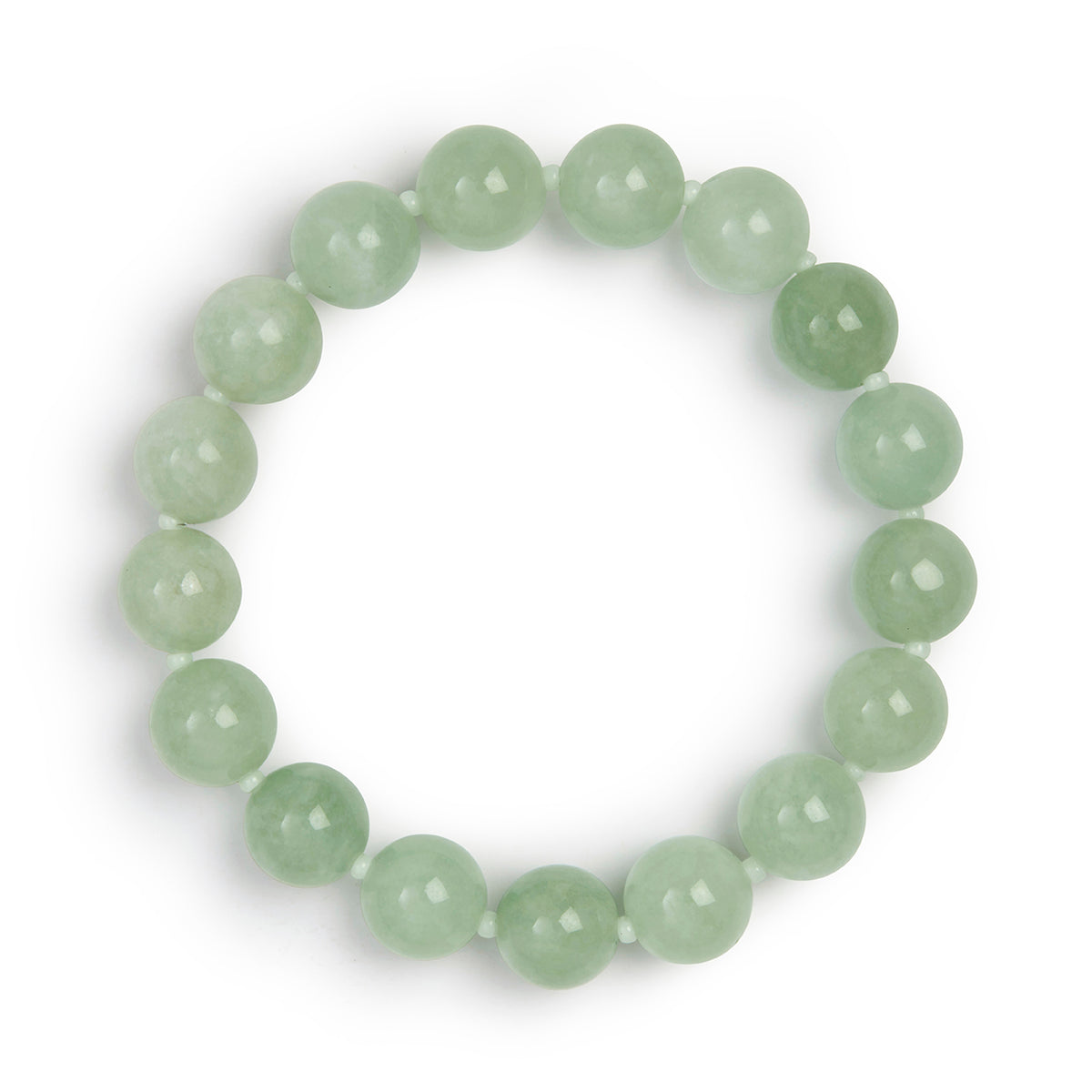 Light Green Jade Stone Natural Beaded Bracelet
