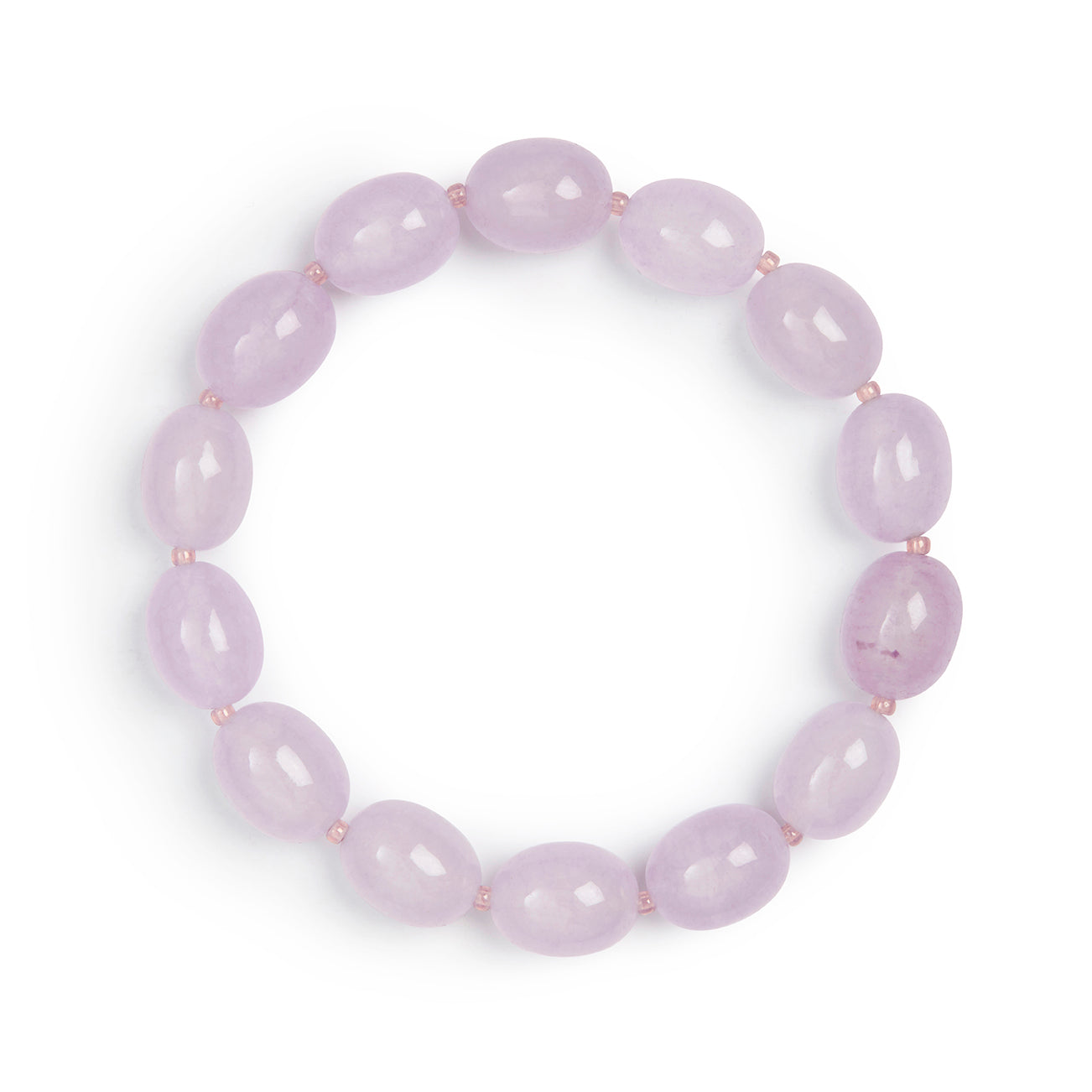 Lilac Jade Stone Natural Beaded Bracelet