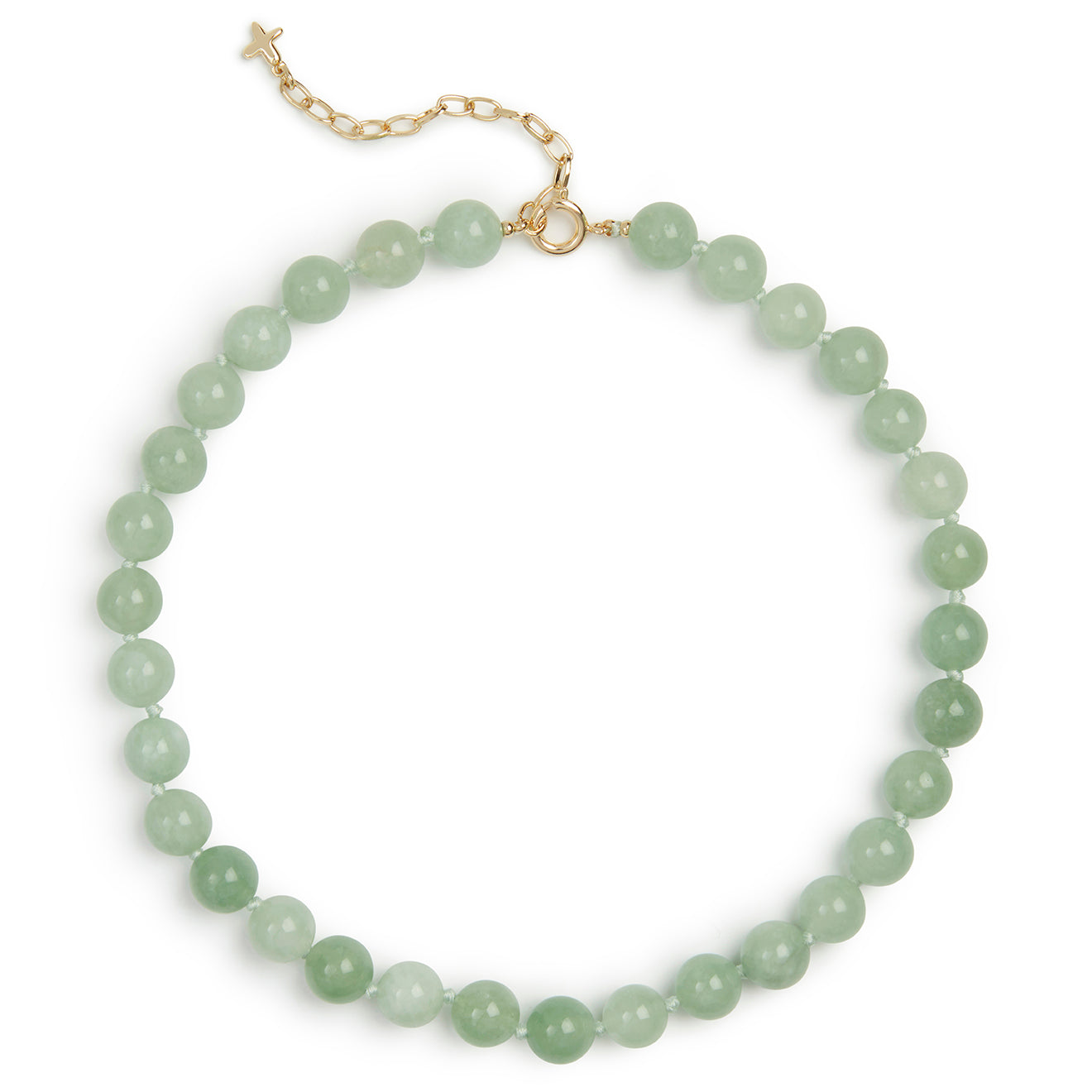 Green Jade Stone Natural Beaded Necklace