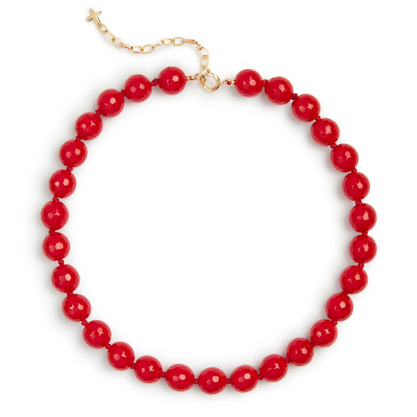 Red Jade Stone Natural Beaded Necklace