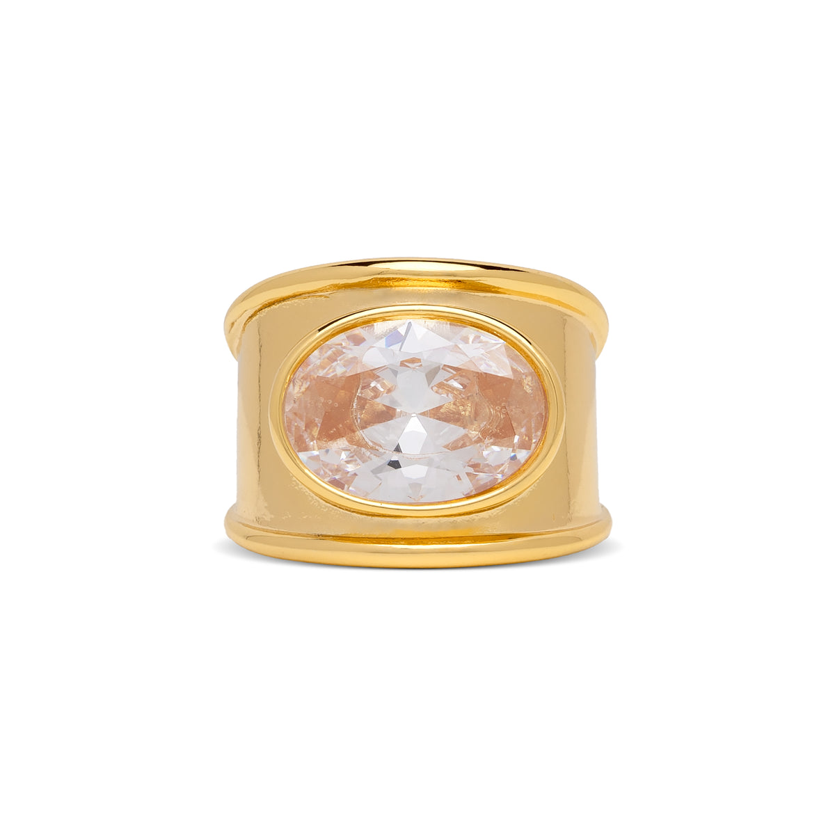 April Chunky Birthstone Ring