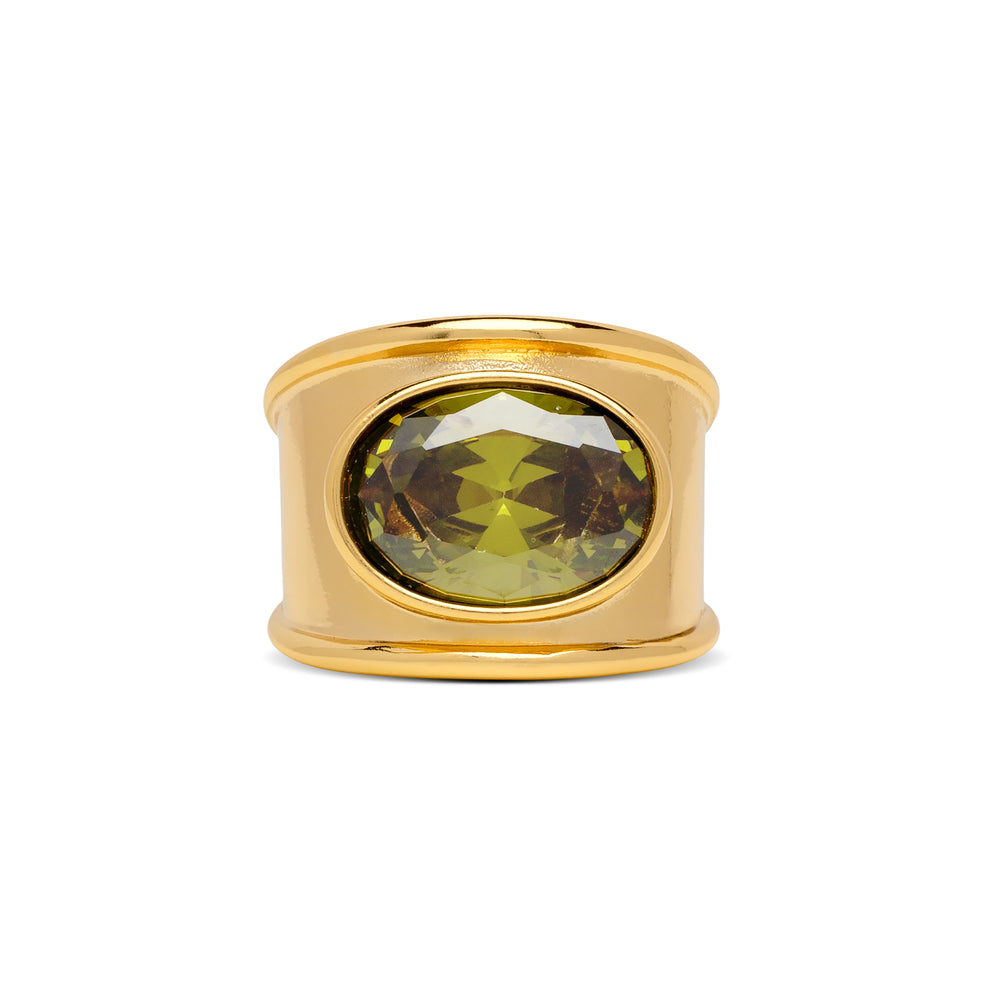 August Chunky Birth Stone Ring