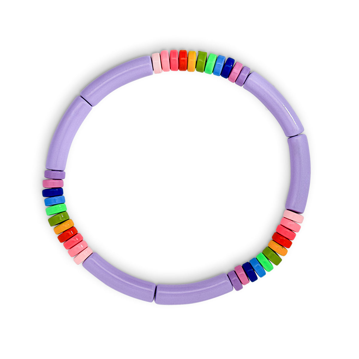 Rainbow Metal Beaded Bracelet
