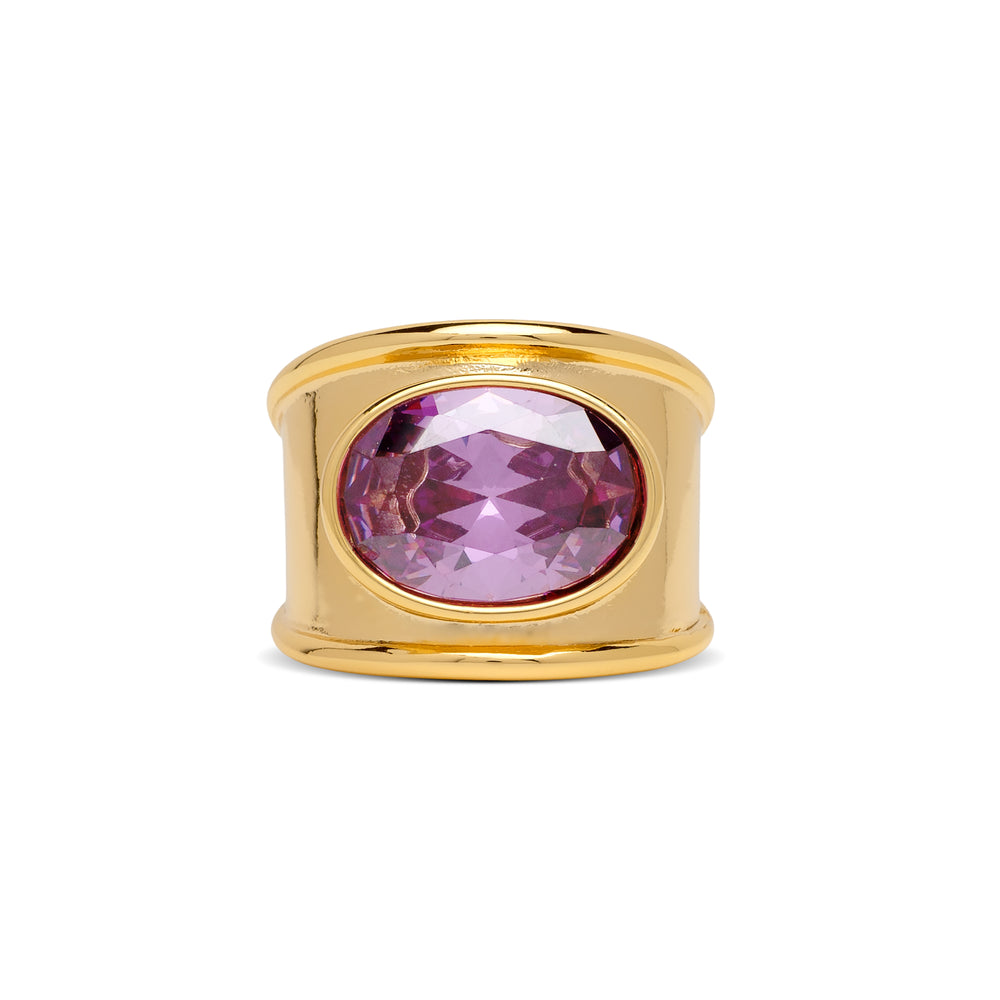 June Chunky Birth Stone Ring
