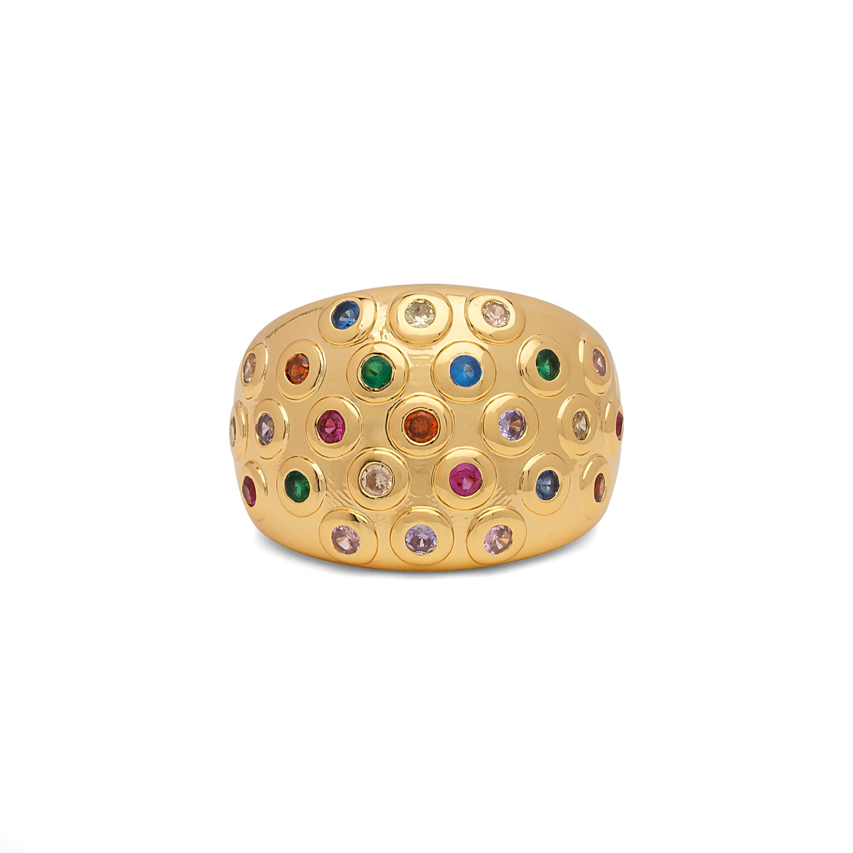 Cubic Zirconia Chunky Cocktail Ring