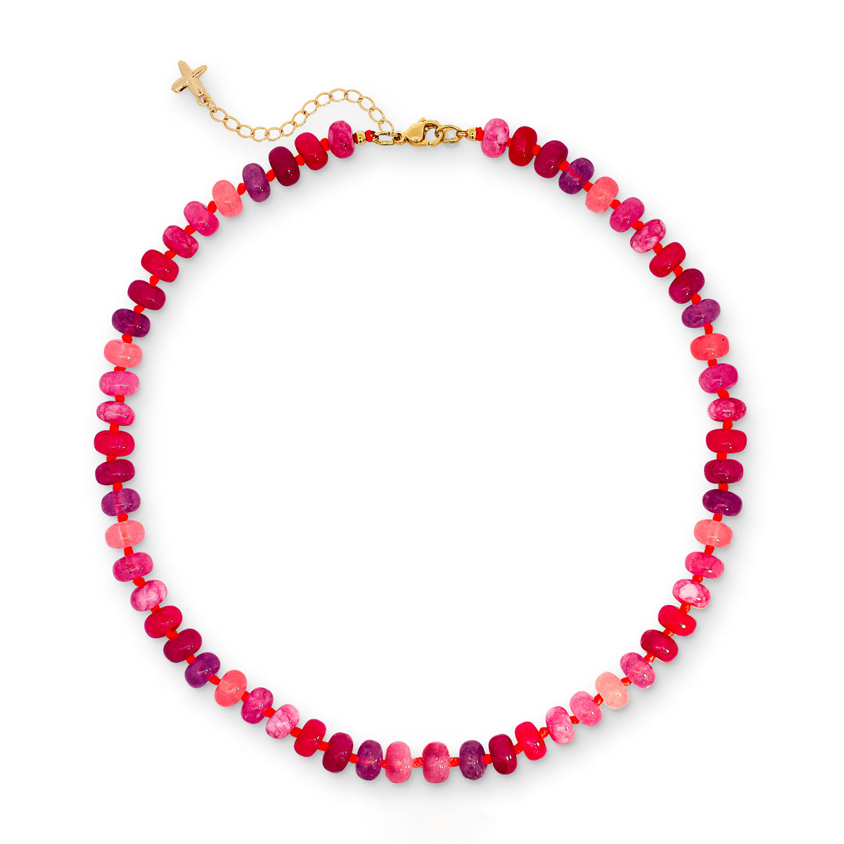 Mixed Jade Stone Natural Beaded Necklace