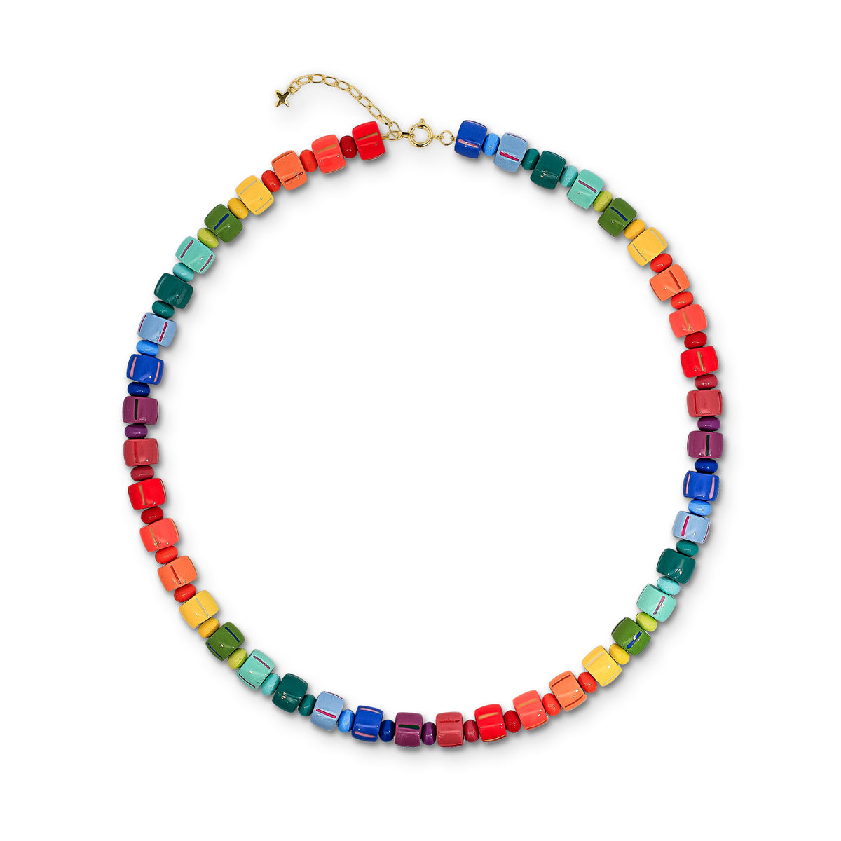 Multicoloured Chunky Beaded Necklace