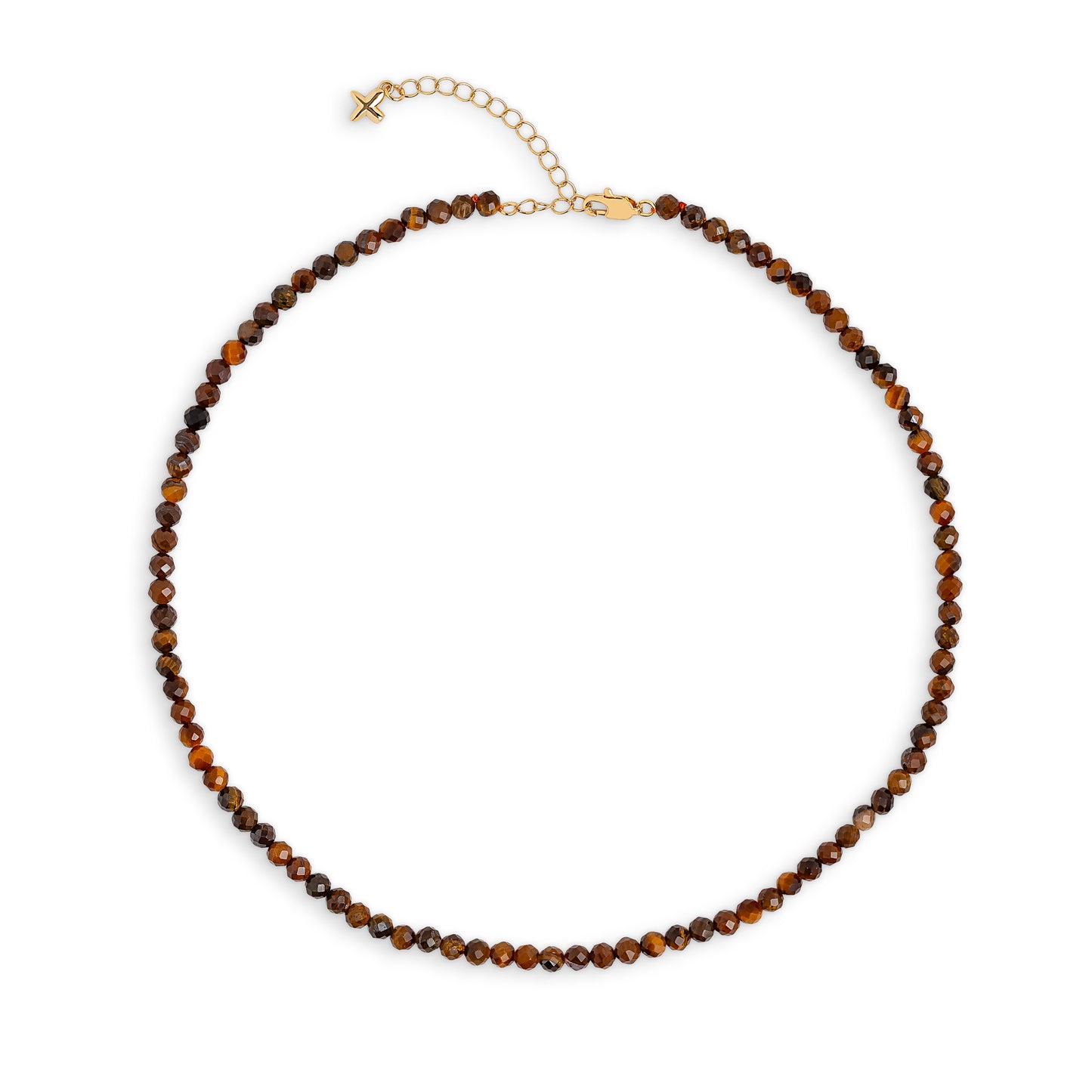 Tiger's Eye Natural Beaded Necklace