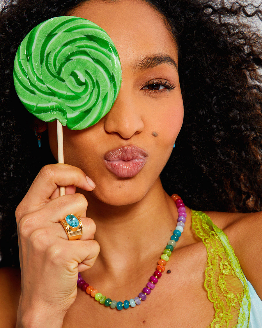 March Chunky Birthstone Ring