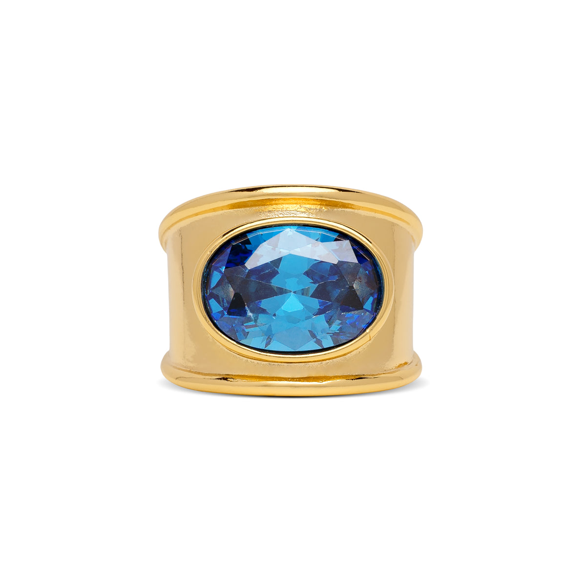 December Chunky Birthstone Ring