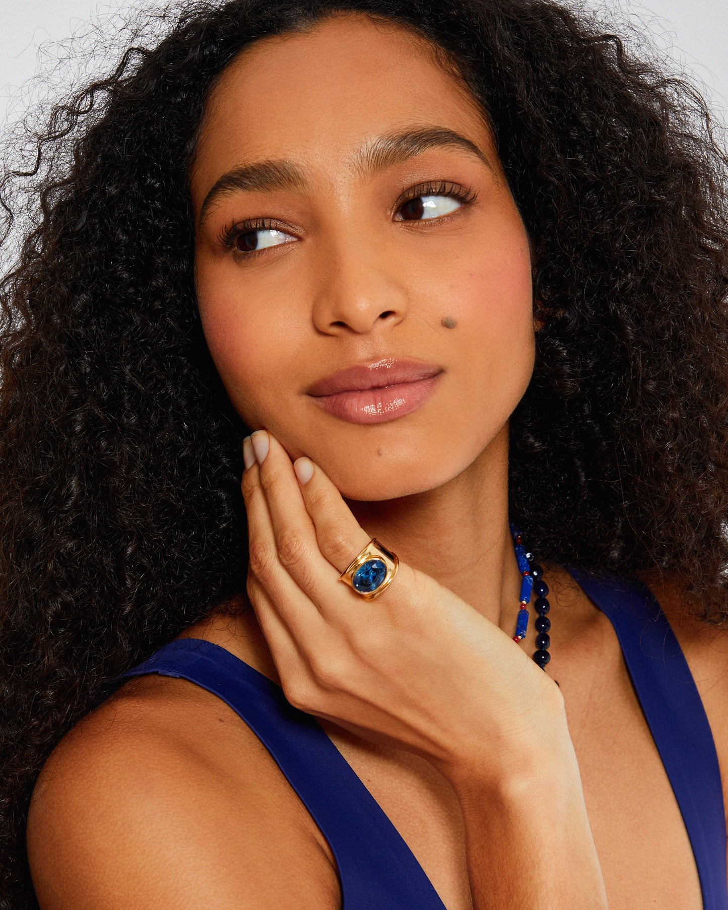 December Chunky Birthstone Ring