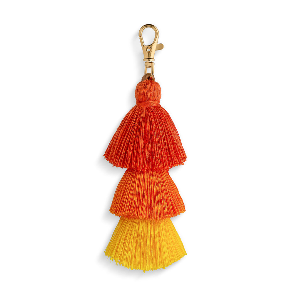 Orange Bag Tassel Charm