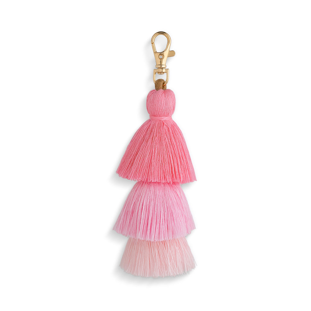 Pink Bag Tassel Charm