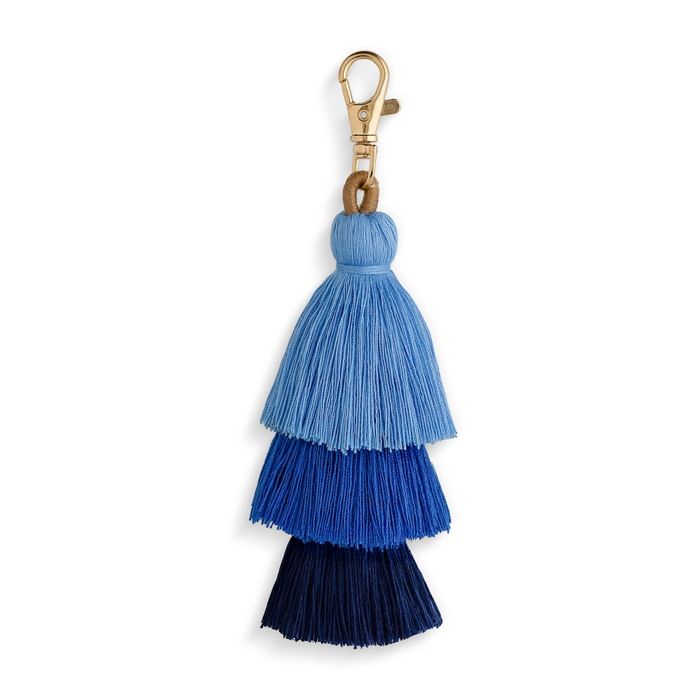 Blue Bag Tassel Charm