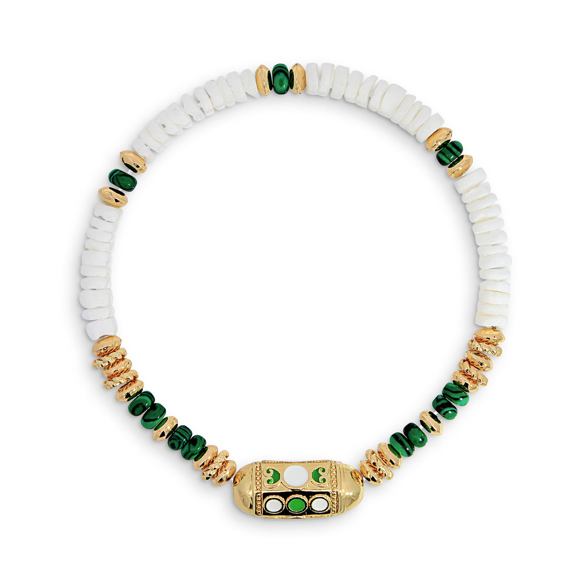 Stone Shell Beaded Bracelet