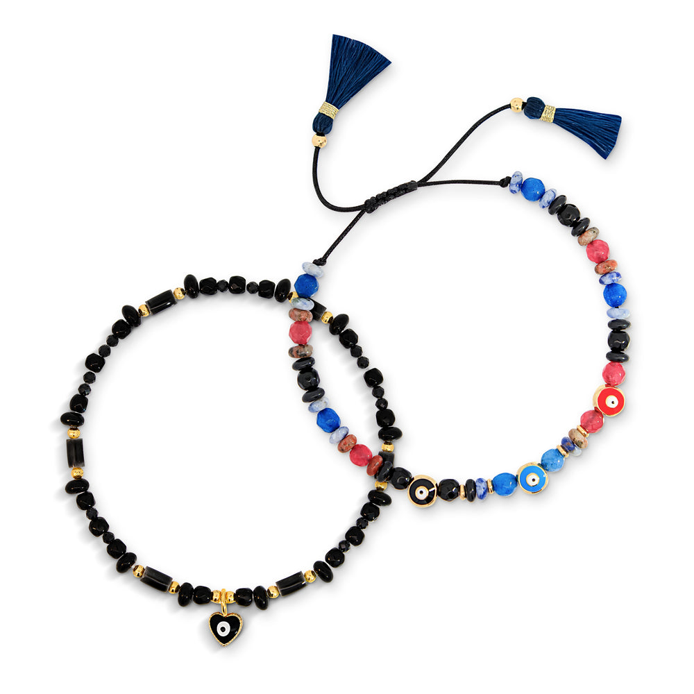 
                      
                        Evil Eye Beaded Bracelet Set
                      
                    