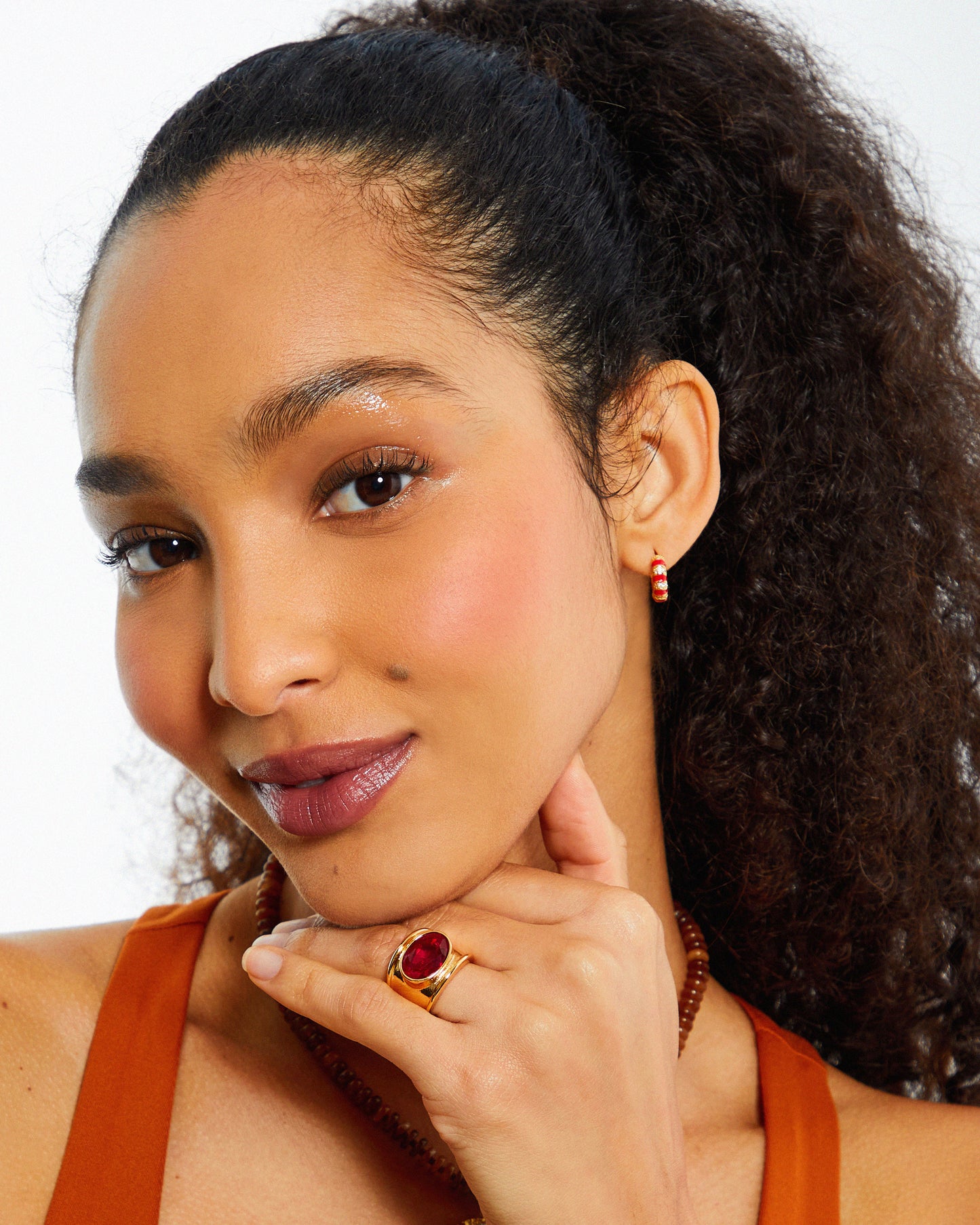 January Chunky Birthstone Ring