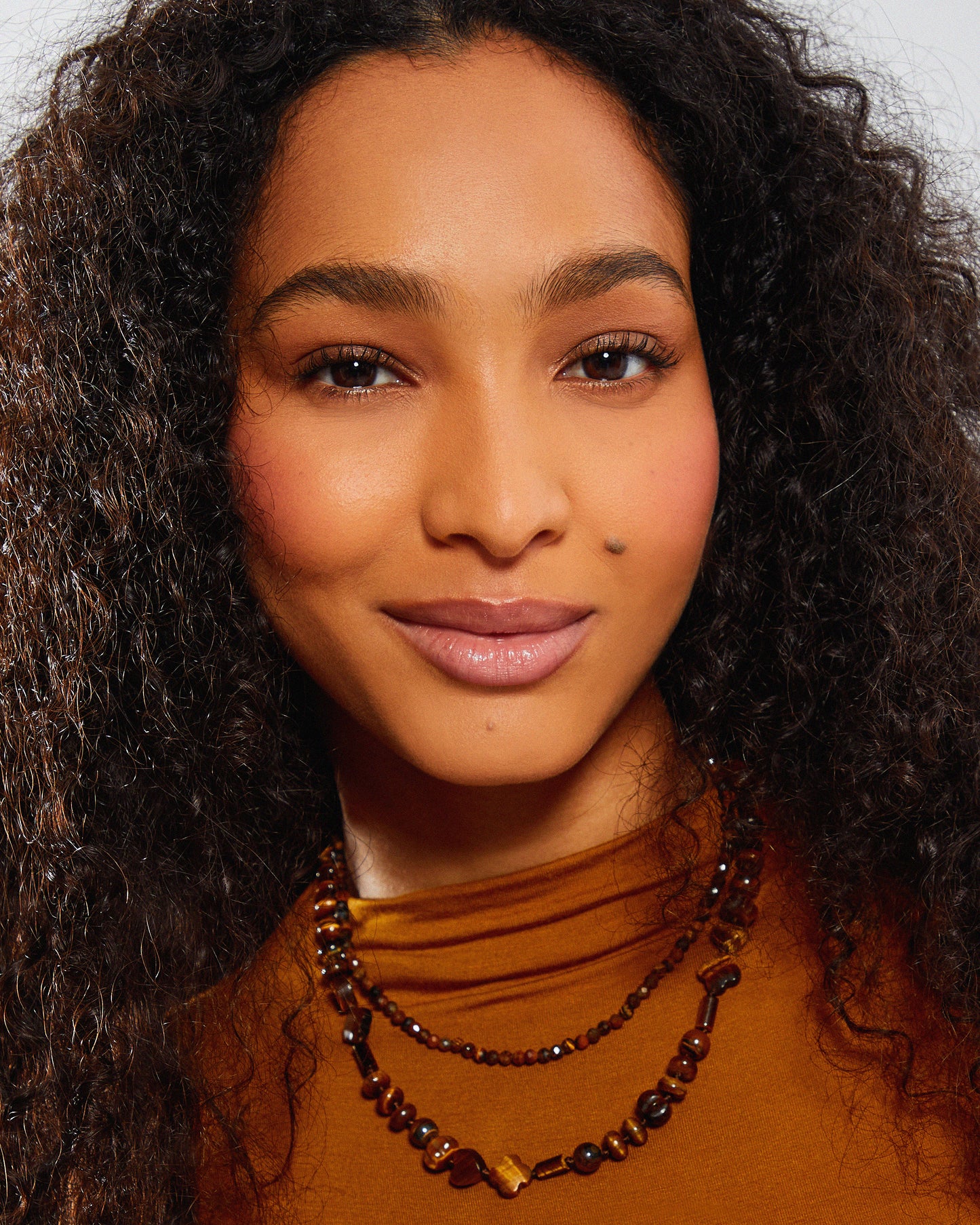 Brown Tiger's Eye Beaded Necklace